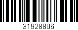 Código de barras (EAN, GTIN, SKU, ISBN): '31928806'