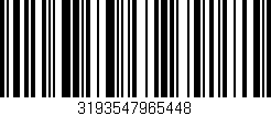 Código de barras (EAN, GTIN, SKU, ISBN): '3193547965448'