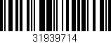 Código de barras (EAN, GTIN, SKU, ISBN): '31939714'