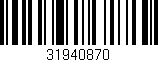 Código de barras (EAN, GTIN, SKU, ISBN): '31940870'