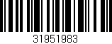 Código de barras (EAN, GTIN, SKU, ISBN): '31951983'
