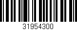 Código de barras (EAN, GTIN, SKU, ISBN): '31954300'