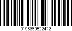 Código de barras (EAN, GTIN, SKU, ISBN): '3195659522472'