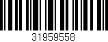 Código de barras (EAN, GTIN, SKU, ISBN): '31959558'