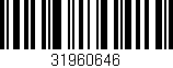Código de barras (EAN, GTIN, SKU, ISBN): '31960646'