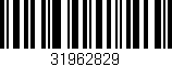 Código de barras (EAN, GTIN, SKU, ISBN): '31962829'