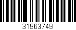Código de barras (EAN, GTIN, SKU, ISBN): '31963749'