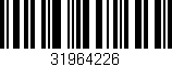 Código de barras (EAN, GTIN, SKU, ISBN): '31964226'