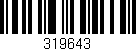 Código de barras (EAN, GTIN, SKU, ISBN): '319643'