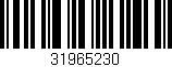 Código de barras (EAN, GTIN, SKU, ISBN): '31965230'