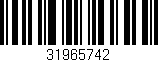 Código de barras (EAN, GTIN, SKU, ISBN): '31965742'