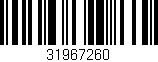 Código de barras (EAN, GTIN, SKU, ISBN): '31967260'