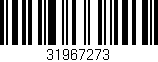 Código de barras (EAN, GTIN, SKU, ISBN): '31967273'