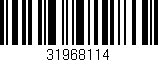 Código de barras (EAN, GTIN, SKU, ISBN): '31968114'