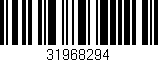 Código de barras (EAN, GTIN, SKU, ISBN): '31968294'