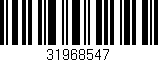 Código de barras (EAN, GTIN, SKU, ISBN): '31968547'