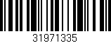 Código de barras (EAN, GTIN, SKU, ISBN): '31971335'
