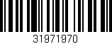 Código de barras (EAN, GTIN, SKU, ISBN): '31971970'