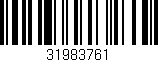 Código de barras (EAN, GTIN, SKU, ISBN): '31983761'