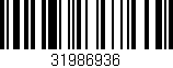 Código de barras (EAN, GTIN, SKU, ISBN): '31986936'