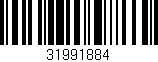 Código de barras (EAN, GTIN, SKU, ISBN): '31991884'
