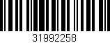 Código de barras (EAN, GTIN, SKU, ISBN): '31992258'