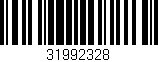 Código de barras (EAN, GTIN, SKU, ISBN): '31992328'