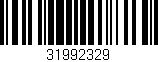 Código de barras (EAN, GTIN, SKU, ISBN): '31992329'