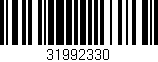 Código de barras (EAN, GTIN, SKU, ISBN): '31992330'