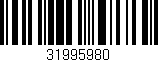 Código de barras (EAN, GTIN, SKU, ISBN): '31995980'