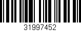 Código de barras (EAN, GTIN, SKU, ISBN): '31997452'