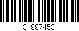 Código de barras (EAN, GTIN, SKU, ISBN): '31997453'