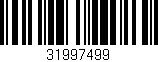 Código de barras (EAN, GTIN, SKU, ISBN): '31997499'