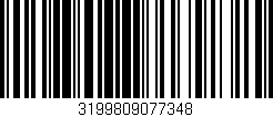 Código de barras (EAN, GTIN, SKU, ISBN): '3199809077348'
