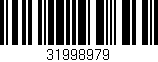 Código de barras (EAN, GTIN, SKU, ISBN): '31998979'