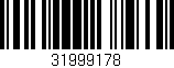 Código de barras (EAN, GTIN, SKU, ISBN): '31999178'