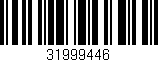 Código de barras (EAN, GTIN, SKU, ISBN): '31999446'