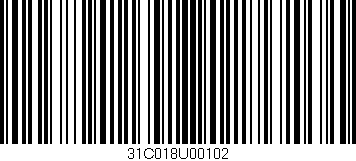Código de barras (EAN, GTIN, SKU, ISBN): '31C018U00102'