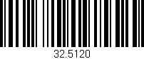 Código de barras (EAN, GTIN, SKU, ISBN): '32.5120'