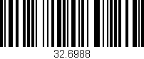 Código de barras (EAN, GTIN, SKU, ISBN): '32.6988'