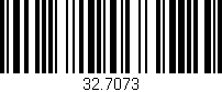 Código de barras (EAN, GTIN, SKU, ISBN): '32.7073'