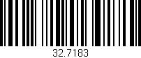 Código de barras (EAN, GTIN, SKU, ISBN): '32.7183'