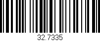 Código de barras (EAN, GTIN, SKU, ISBN): '32.7335'