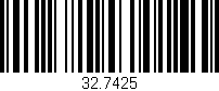 Código de barras (EAN, GTIN, SKU, ISBN): '32.7425'