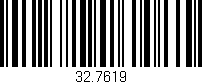 Código de barras (EAN, GTIN, SKU, ISBN): '32.7619'