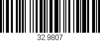 Código de barras (EAN, GTIN, SKU, ISBN): '32.9807'