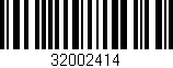 Código de barras (EAN, GTIN, SKU, ISBN): '32002414'