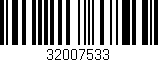 Código de barras (EAN, GTIN, SKU, ISBN): '32007533'