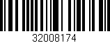 Código de barras (EAN, GTIN, SKU, ISBN): '32008174'