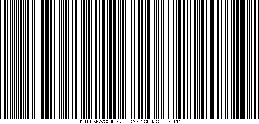 Código de barras (EAN, GTIN, SKU, ISBN): '320101557VC390_AZUL_COLCCI_JAQUETA_PP'